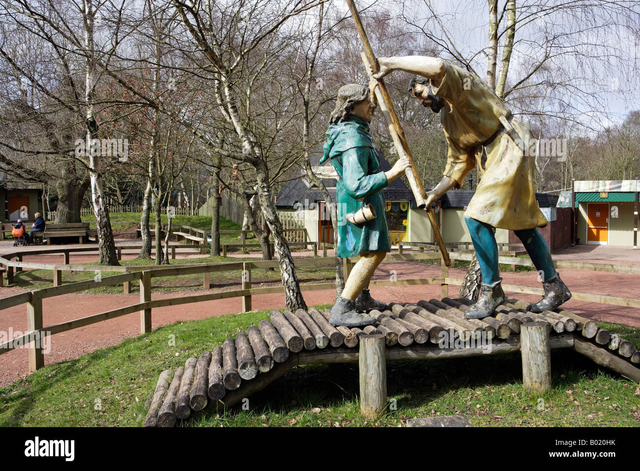 Sherwood Forest Visitor Centre Nottinghamshire Stockfoto