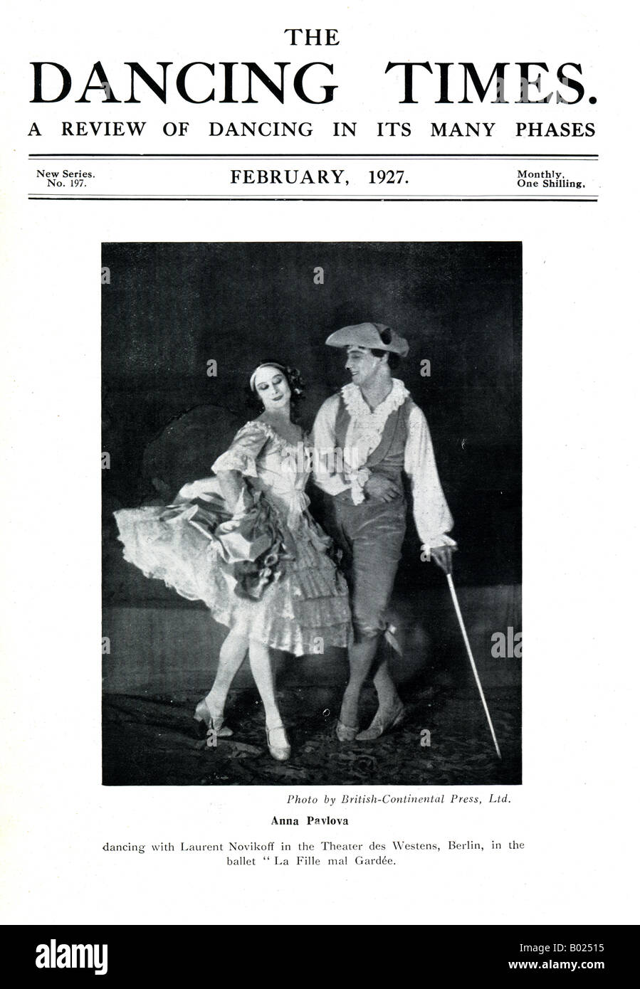 Das Tanzen Mal Magazin Februar 1927 nur zu redaktionellen Zwecken Stockfoto