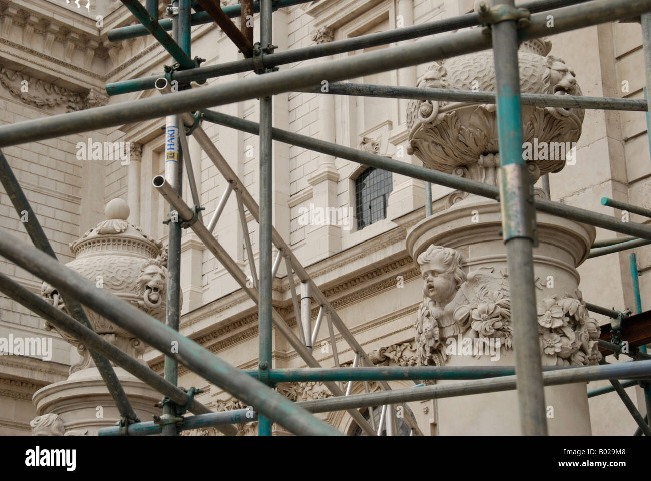 Restaurierungsarbeiten am St Pauls Cathedral London Stockfoto