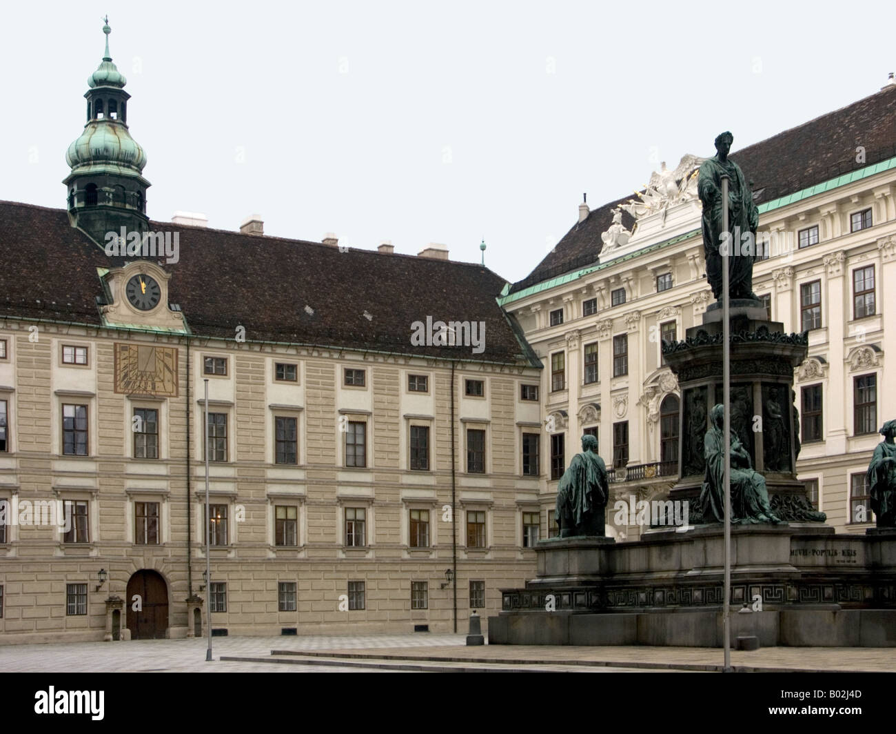 Statue von Kaiser Franz i. in den alten Schloss Hof, Hofburg, Wien, Österreich Stockfoto
