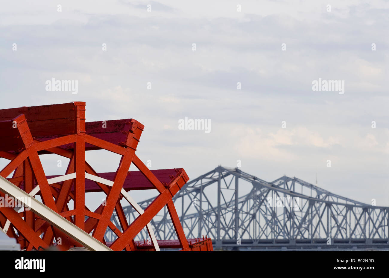 Schaufelrad Mississippi Fluß Stockfoto