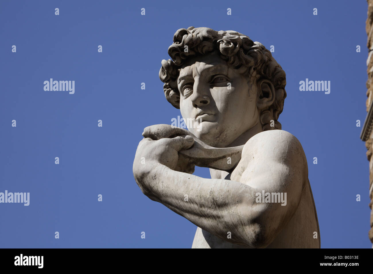 Italien, Toskana, Florenz, David-Statue, Palazzo Vecchio, Piazza Della Signoria Stockfoto