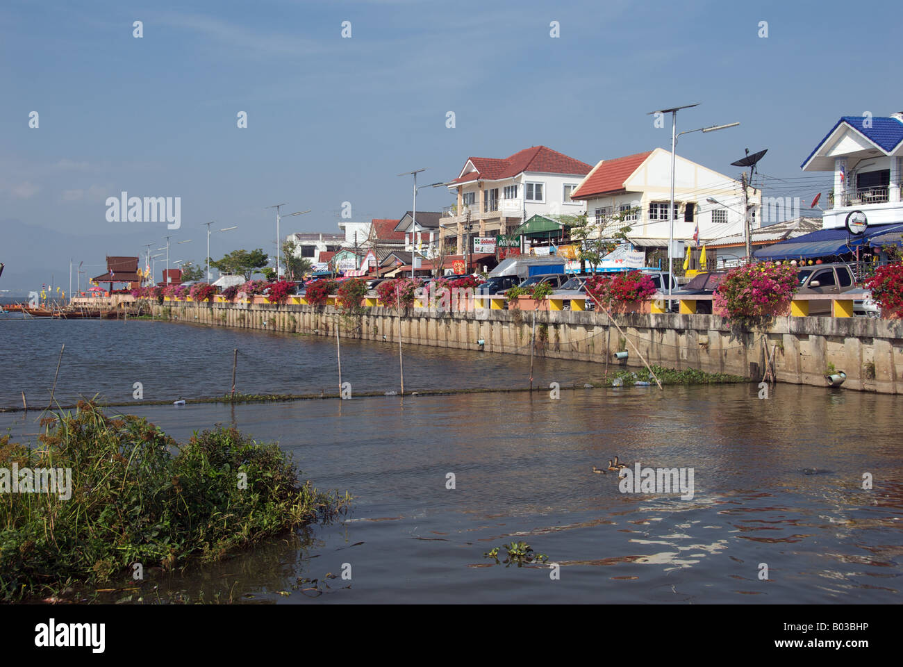 Waterfront See Phayao Chiang Rai Provinz Nord-Thailand Stockfoto