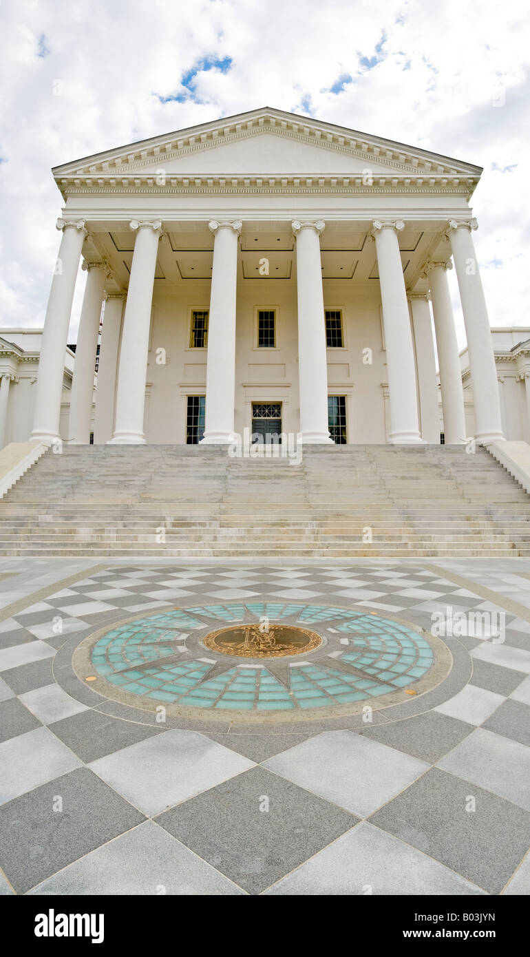 Virginia State Capitol in Richmond, Virginia. Hochauflösende Panorama. Stockfoto