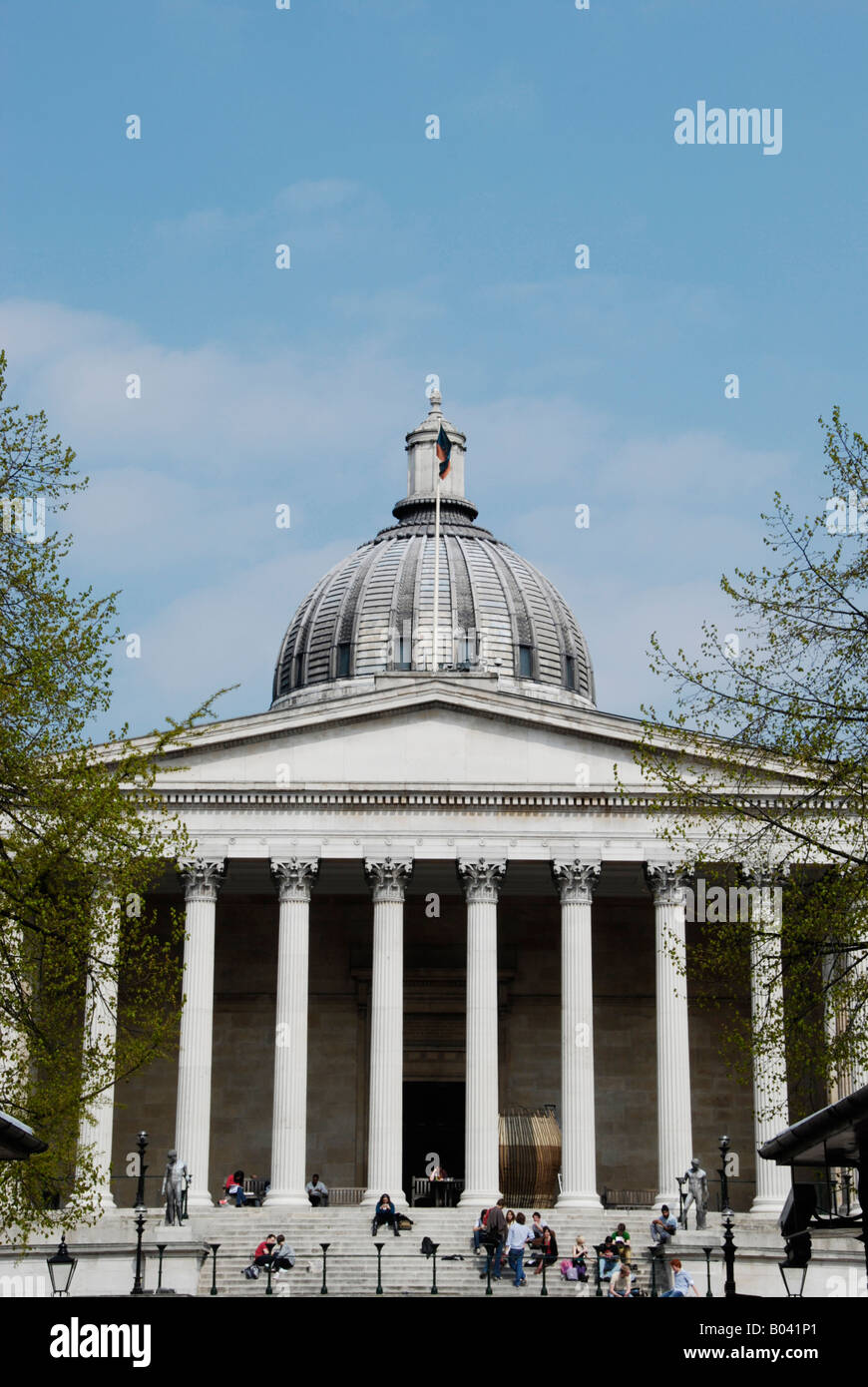 University College London UCL Portikus und Octagon Building auf dem Hauptcampus in Gower Street London Stockfoto