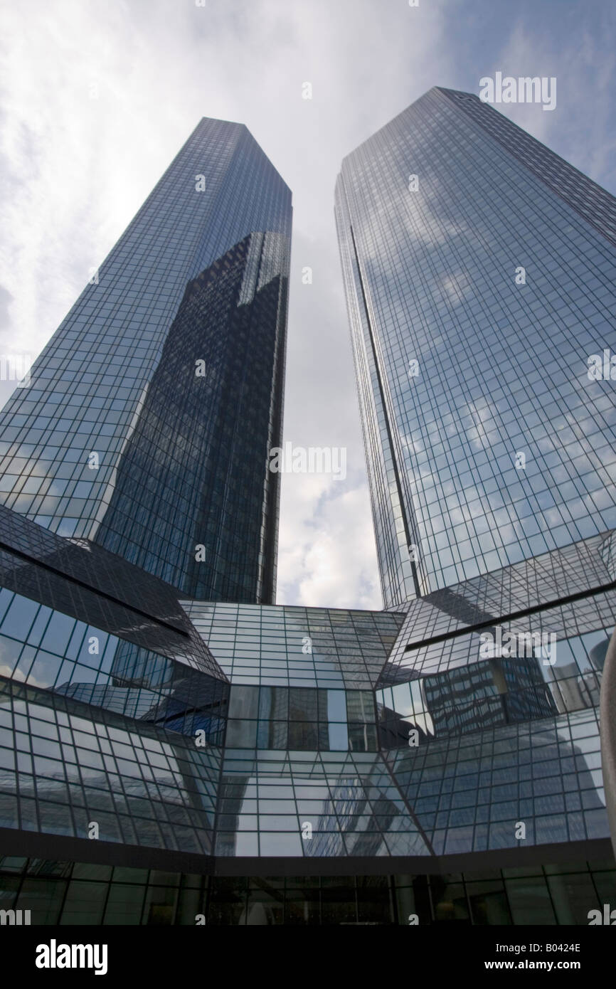 Bankenviertel in Frankfurt Deutschland Stockfoto