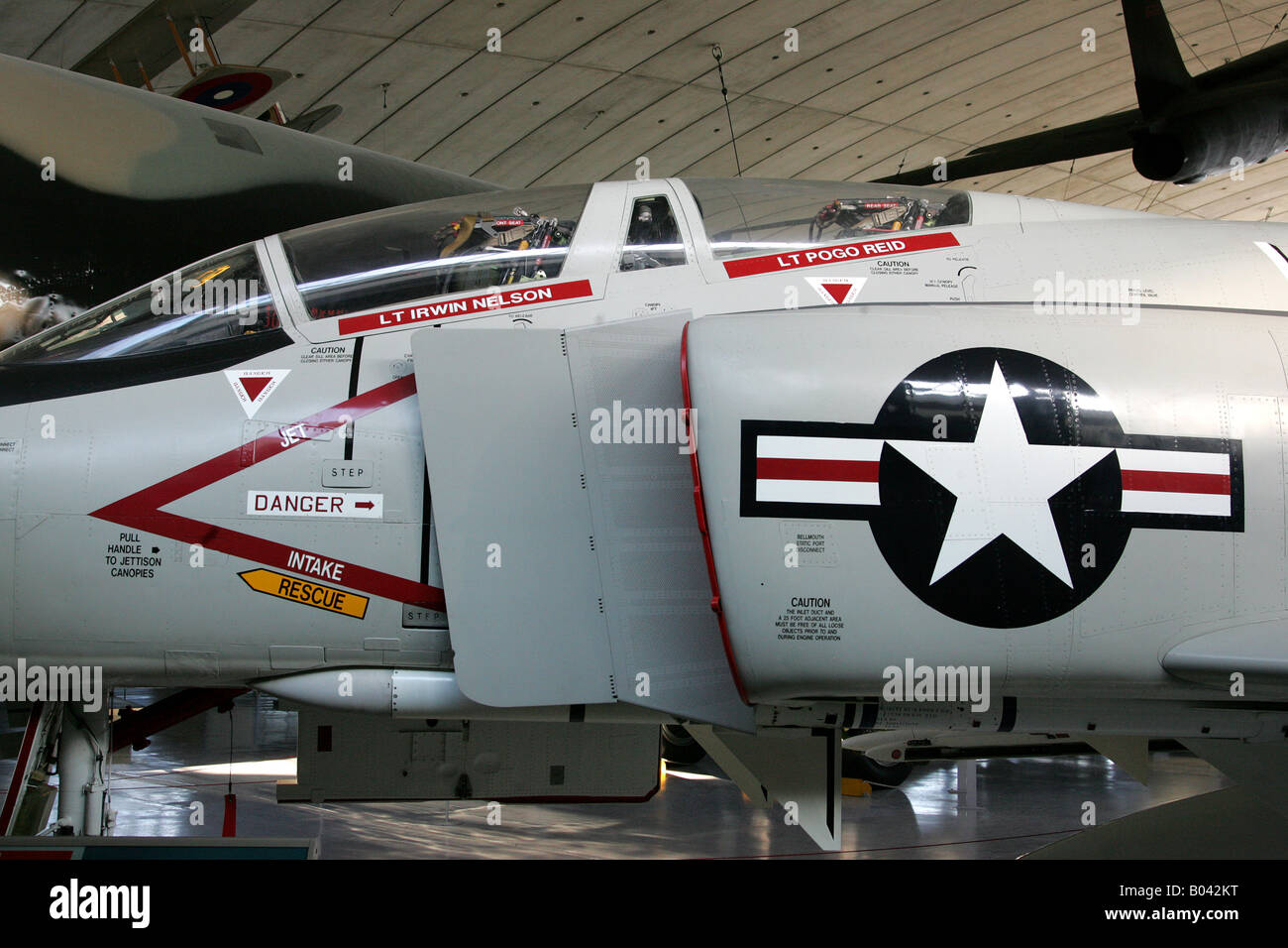 US NAVY PHANTOM FLUGZEUG-IMPERIAL WAR MUSEUM, DUXFORD Stockfoto