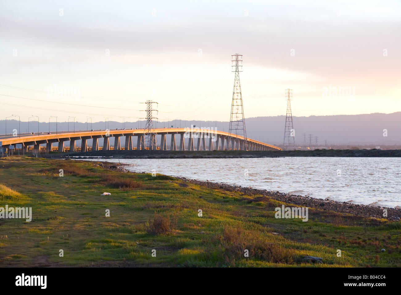 Die Dumbarton Bridge, San Francisco Bucht-Bereich Stockfoto