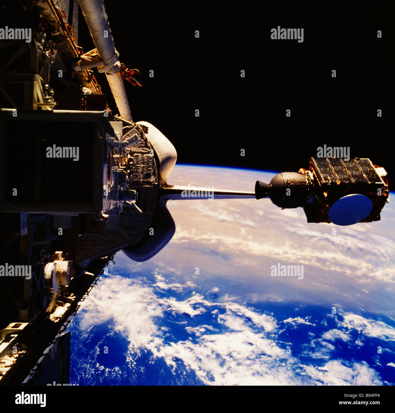 Kommunikationssatellit Stockfoto