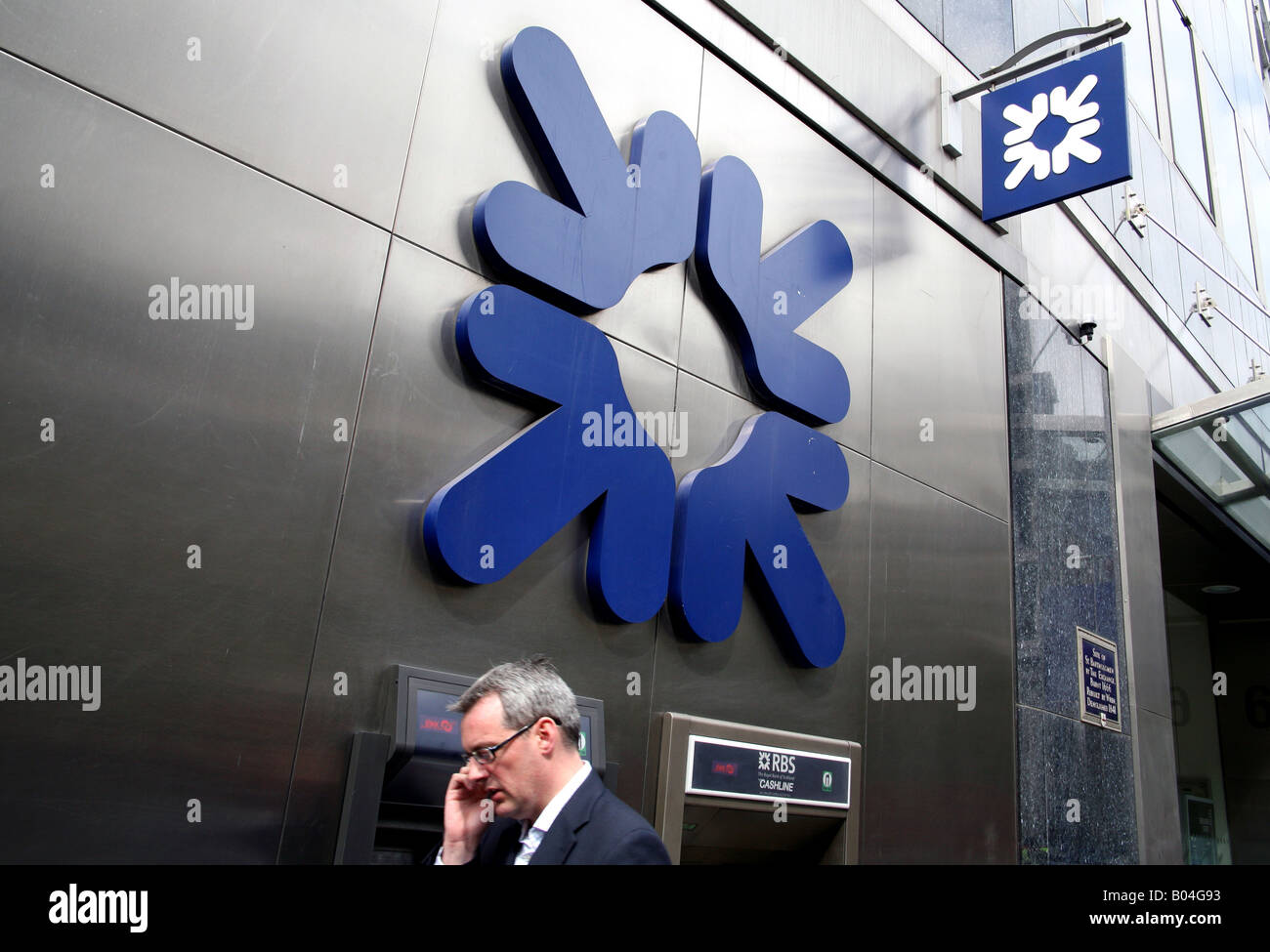 Zweig der Royal Bank of Scotland in der Londoner City Stockfoto