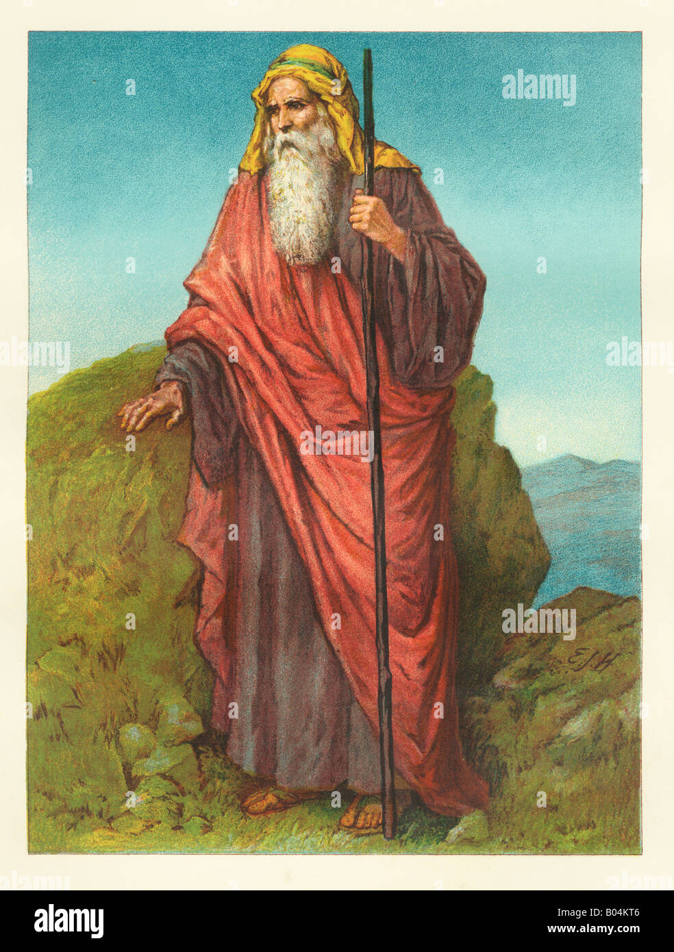 Moses das gelobte Land anzeigen Stockfoto
