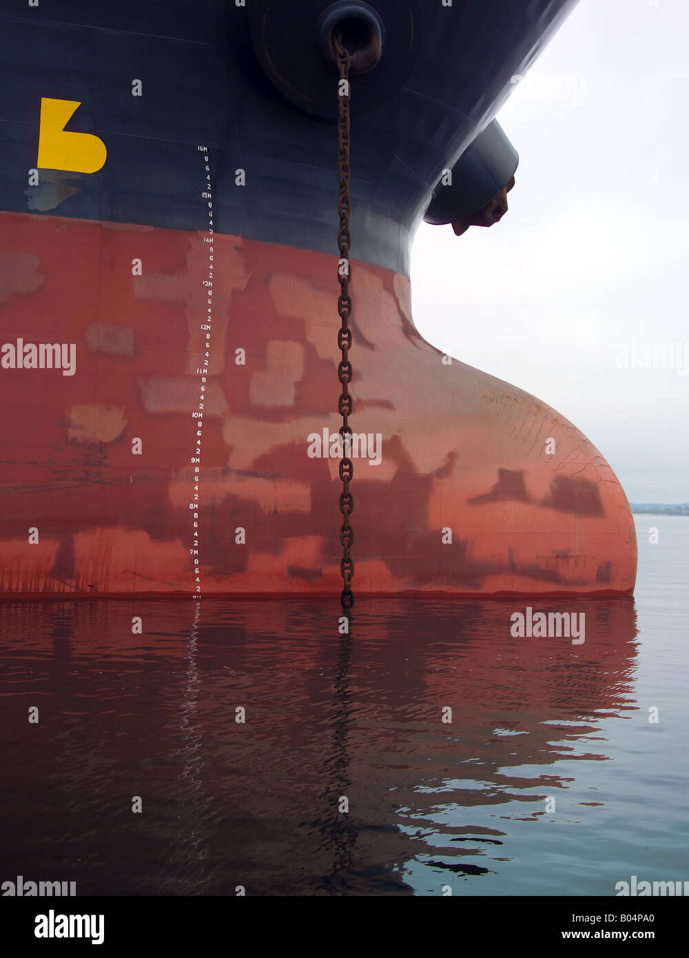 Öl-Tanker-Bogen Stockfoto