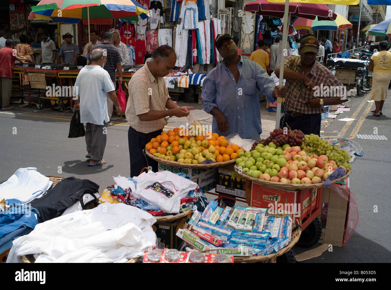 Der Straßenmarkt, Port Louis, Mauritius Stockfoto