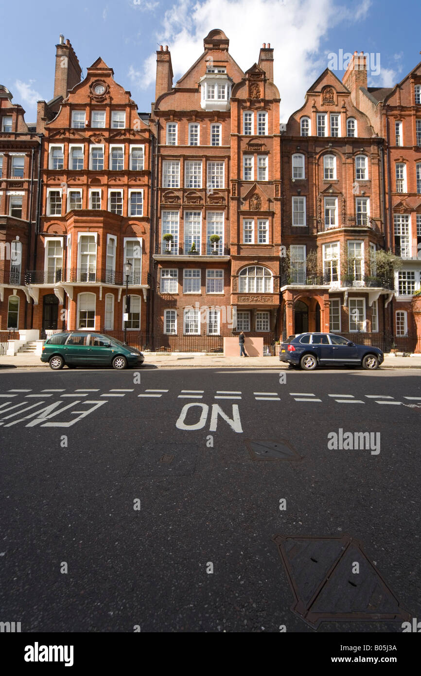 Queen Anne Style Häuser Cadogan Square in London Stockfoto