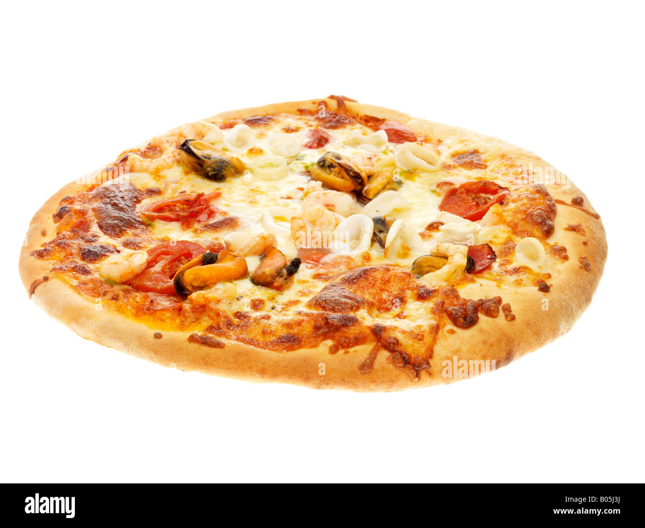 Pizza mit muscheln Ausgeschnittene Stockfotos und -bilder - Alamy