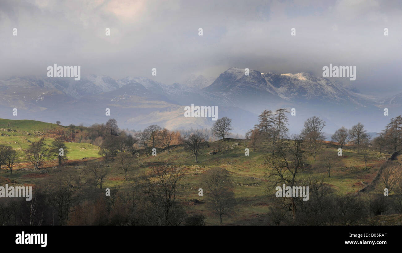 Das saisonabhängige im englischen Lake District. Stockfoto