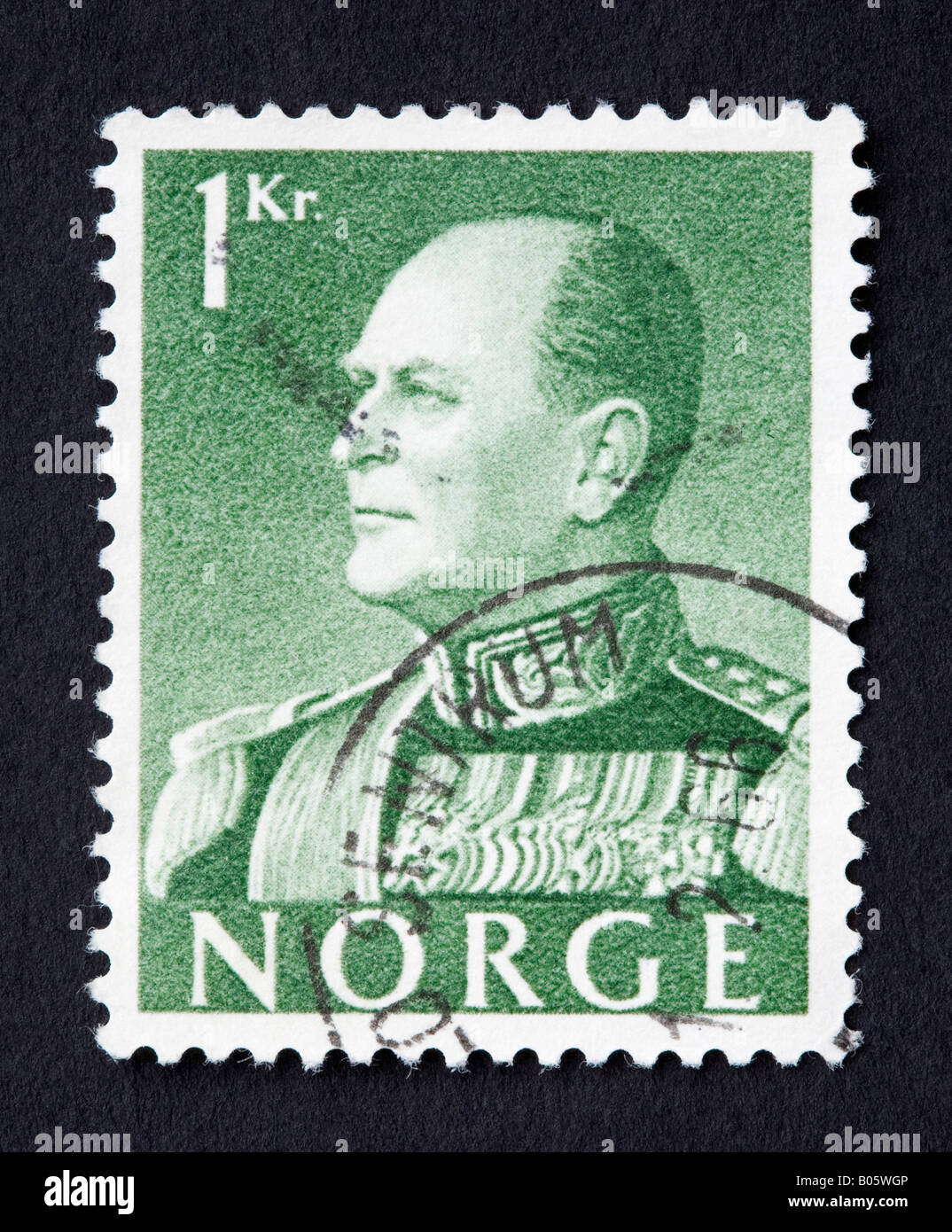 Norwegischen Briefmarke Stockfoto