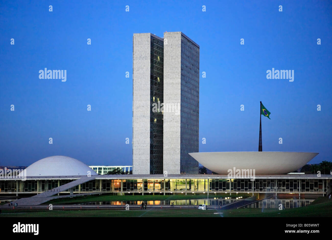 Die Metropolitan Kathedrale von Brasilia-Hauptstadt von Brasilien zum UNESCO-Weltkulturerbe ist ein Ausdruck von der Genialität des Architekten Oscar Niemeyer Stockfoto