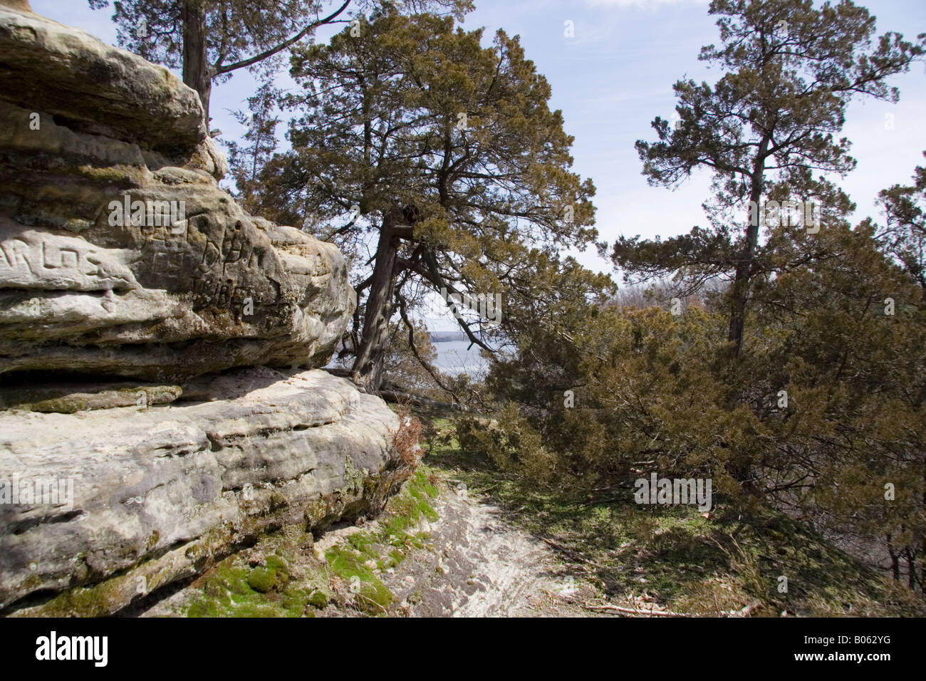 Ausgehungert Rock State Park. Stockfoto