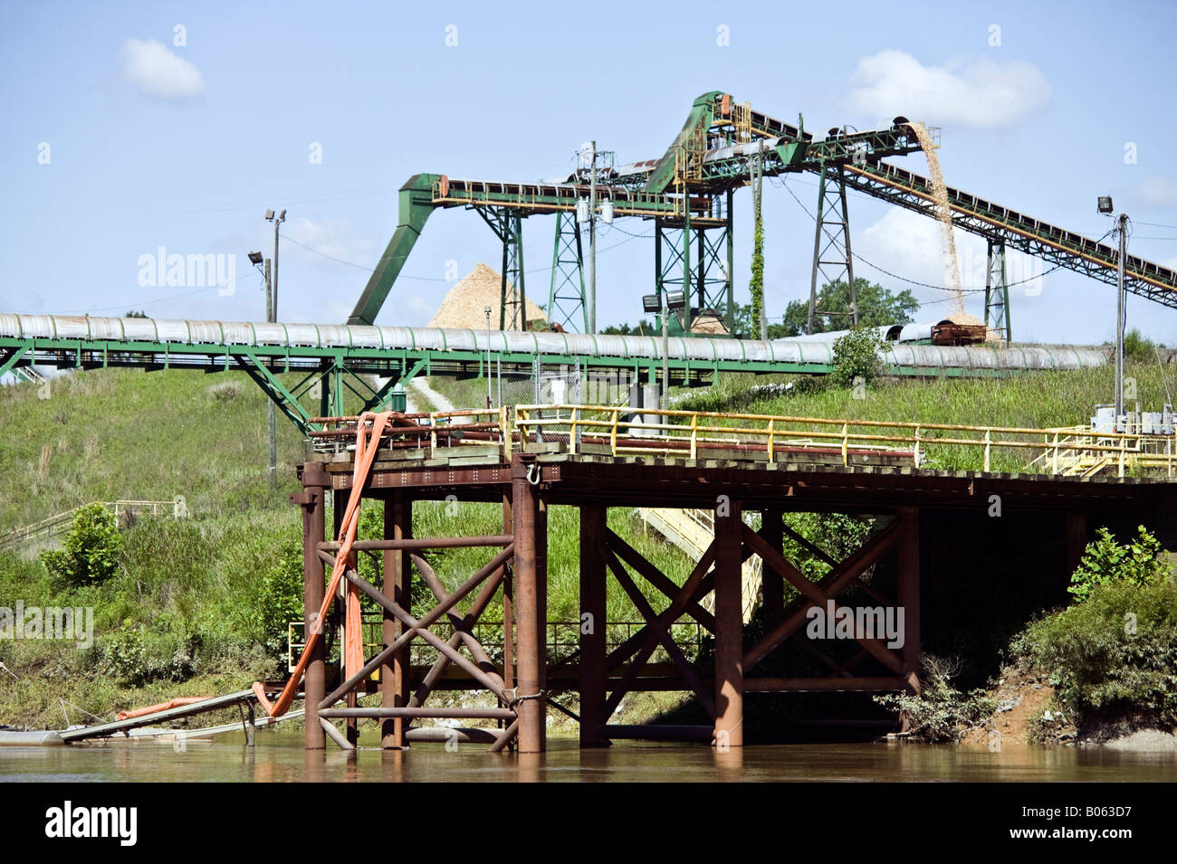 Hackschnitzel Stockfoto