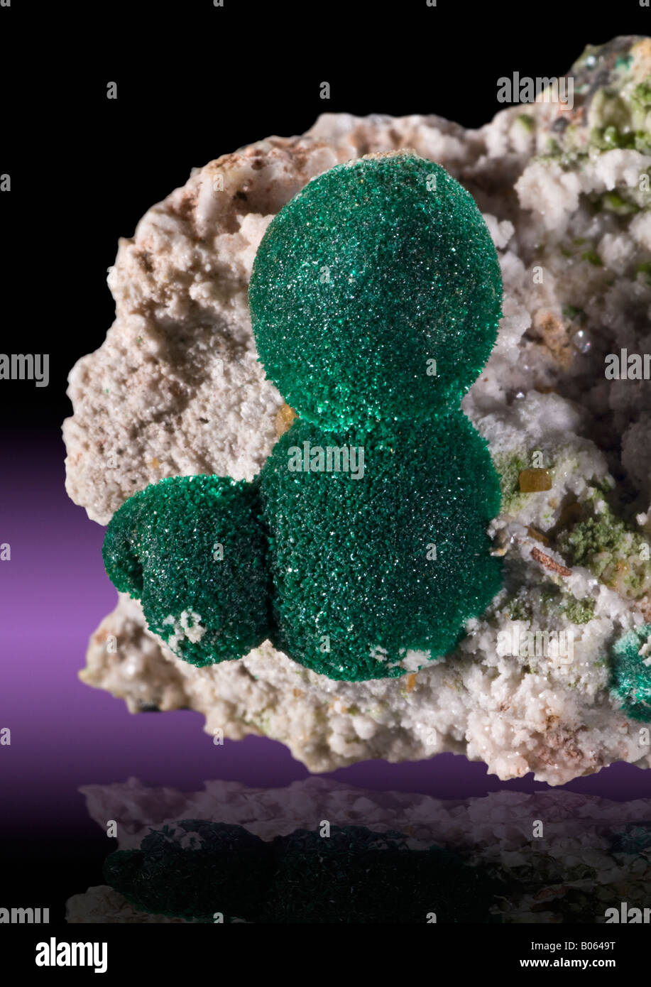 Malachit Tsumeb Namibia Stockfoto