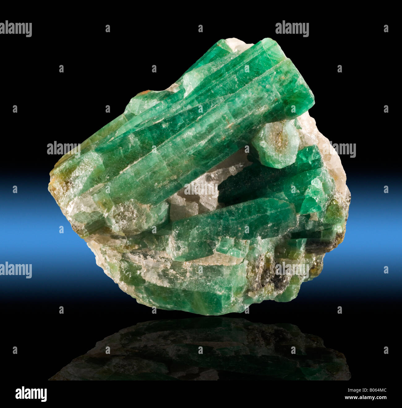 Beryl Vielzahl Emerald Carnaiba Mine Pindobacu Bahia Brasilien Stockfoto