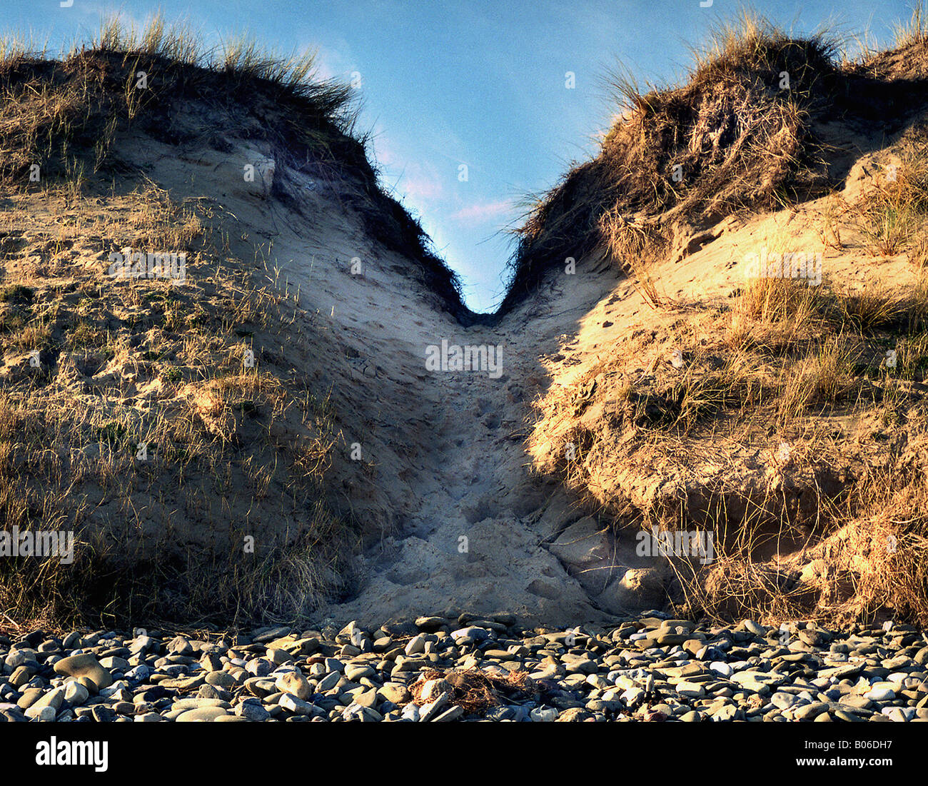 Dies ist ein full-Colour-Bild von den Sanddünen am Whiteford Punkt West Nordende der Halbinsel Gower. Stockfoto