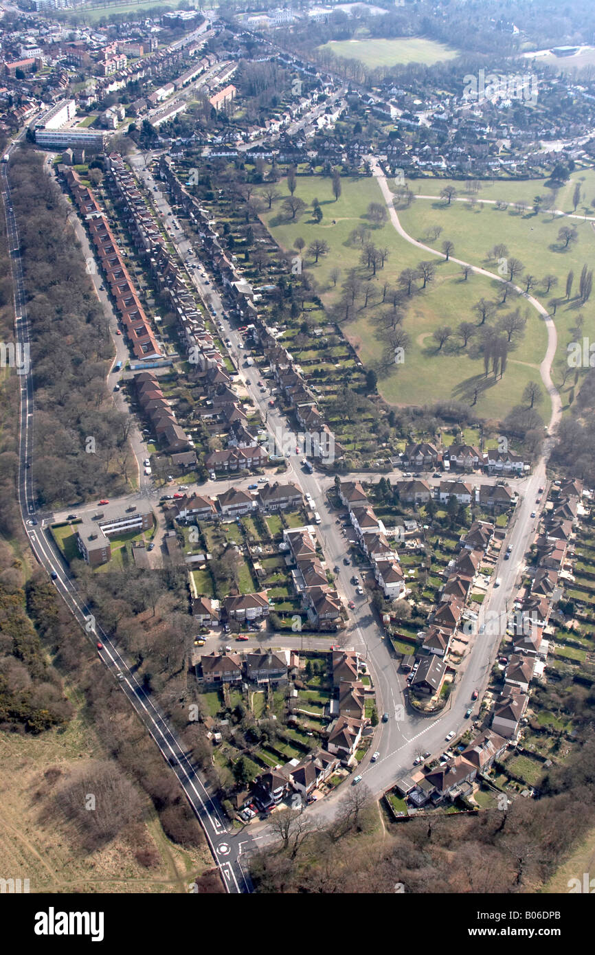 Luftbild Südosten Highams Park Waltham Forest London IG8 England UK hohe schräg Stockfoto