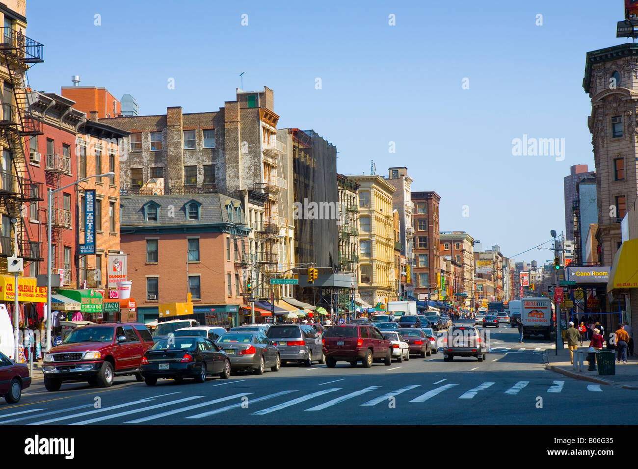 Canal Street Lower East Side in New York City Stockfoto
