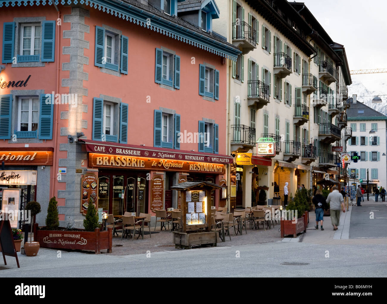 Lokale Architektur In Chamonix Stadt der Alpen Frankreich Europa Stockfoto