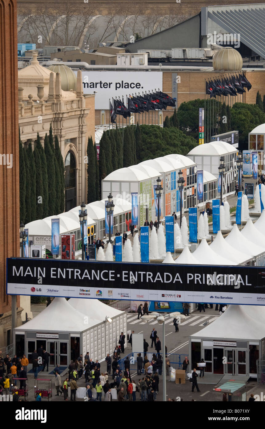 Mobile World Congress, Barcelona, 2008 Stockfoto