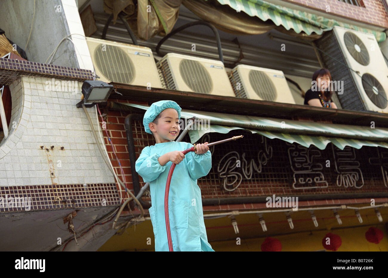 Cheung Chau Bun Festival auf Lantau Stockfoto