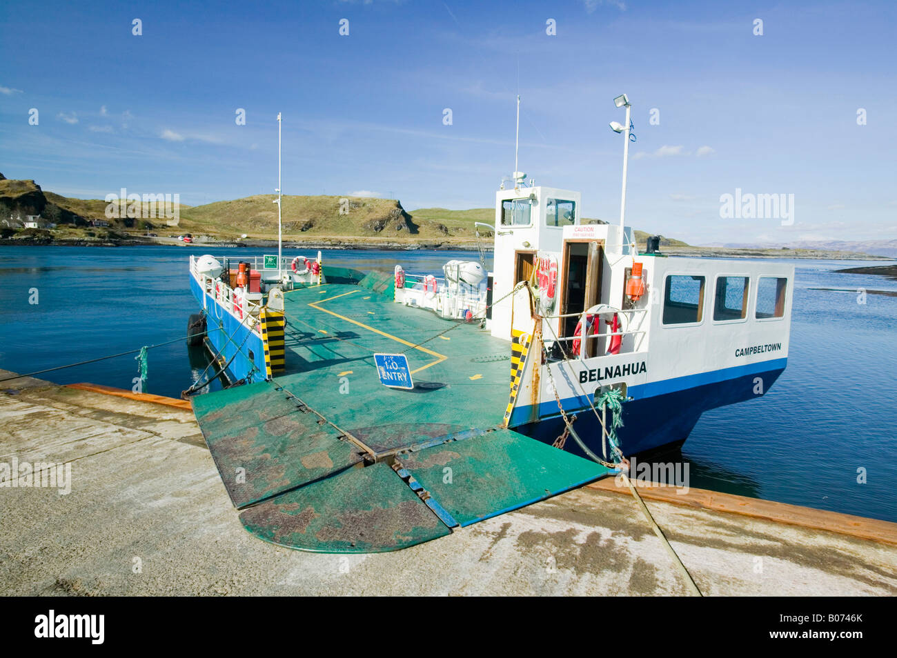 Die Fähre bei Cuan von Seil Insel Luing Island Schottland UK Stockfoto