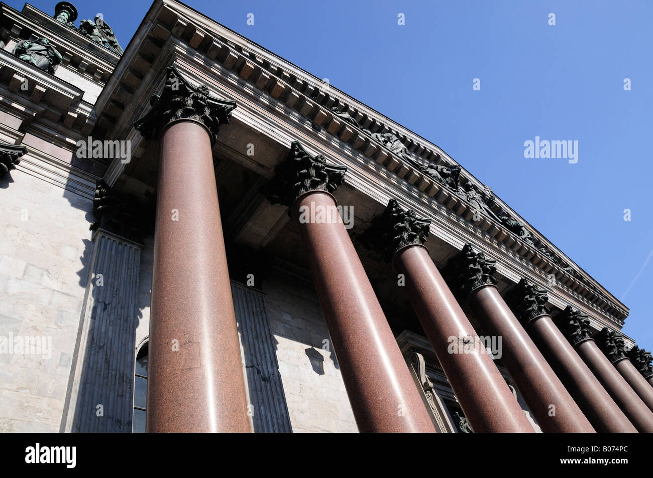 Die St.Isaac-Kathedrale. Sankt-Petersburg, Russland, April 2008. Stockfoto
