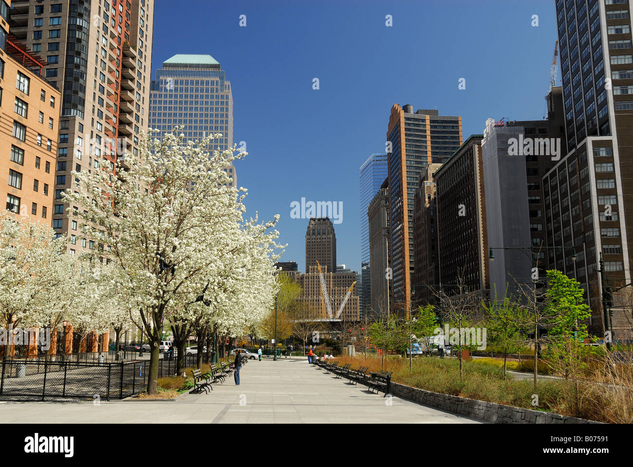 Promenade Süd in New York City Stockfoto