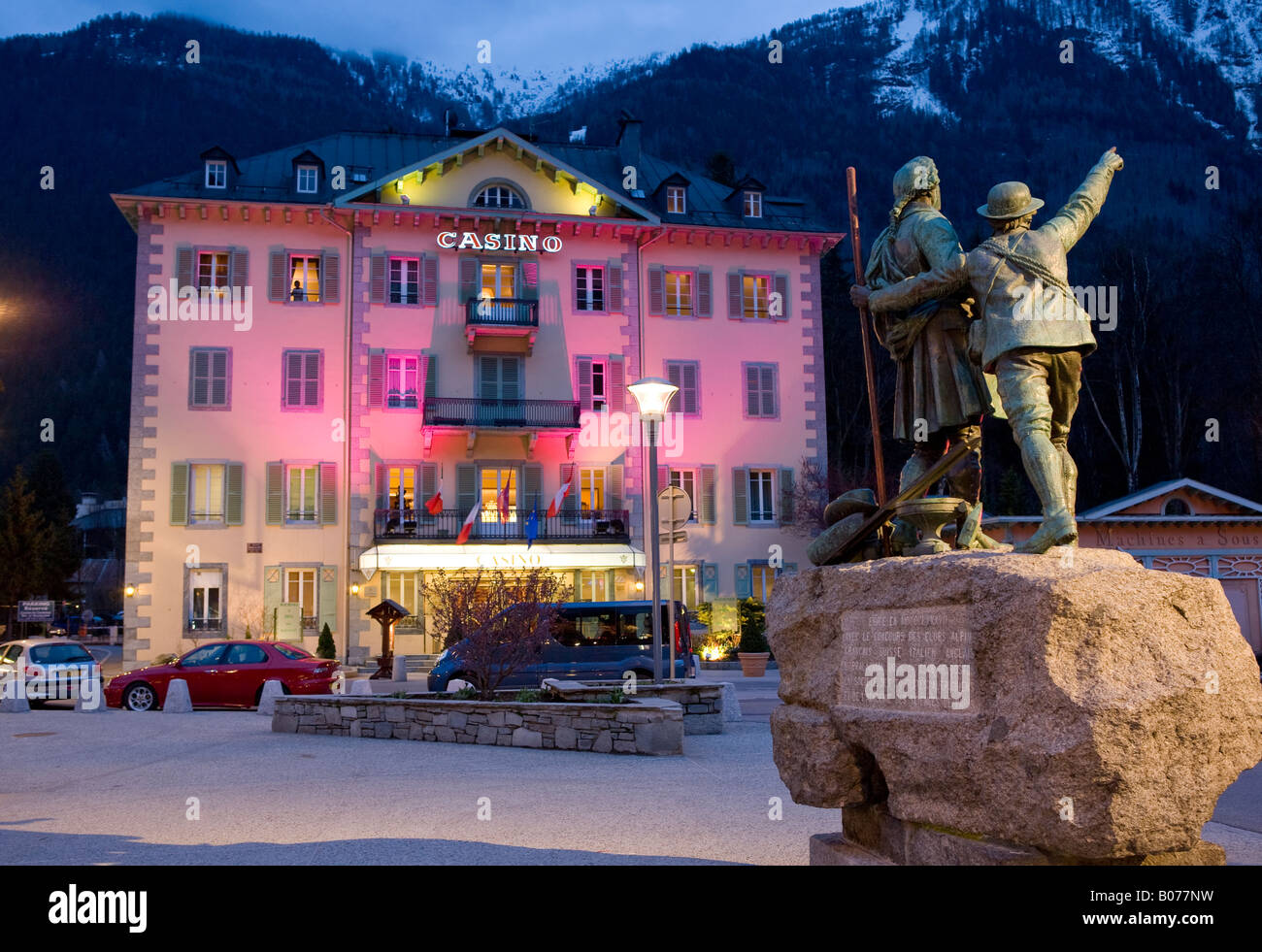 Das Casino In Chamonix Stadt der Alpen Frankreich Europa Stockfoto