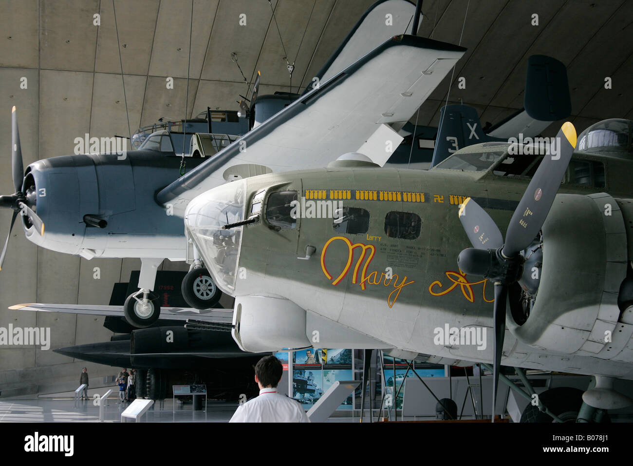 AMERIKANISCHE BOMBER FLUGZEUG-IMPERIAL WAR MUSEUM UK Stockfoto