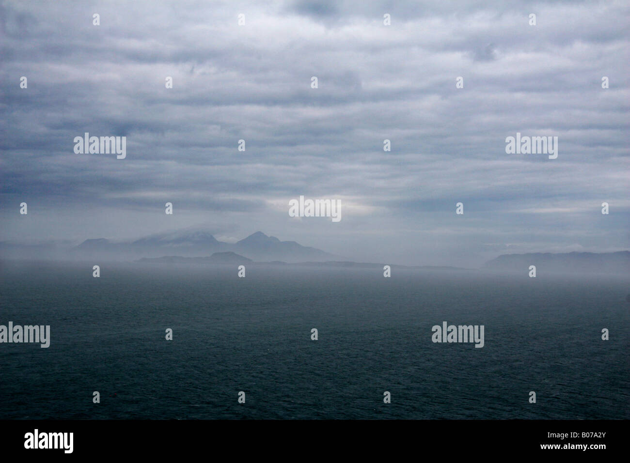 Blick vom Leuchtturm auf dem westlichsten Zipfel der Halbinsel Ardnamurchan Stockfoto