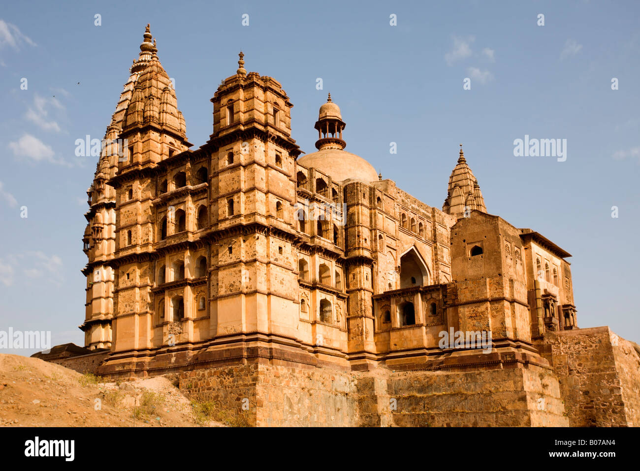 Chaturbhuj Tempels Stockfoto