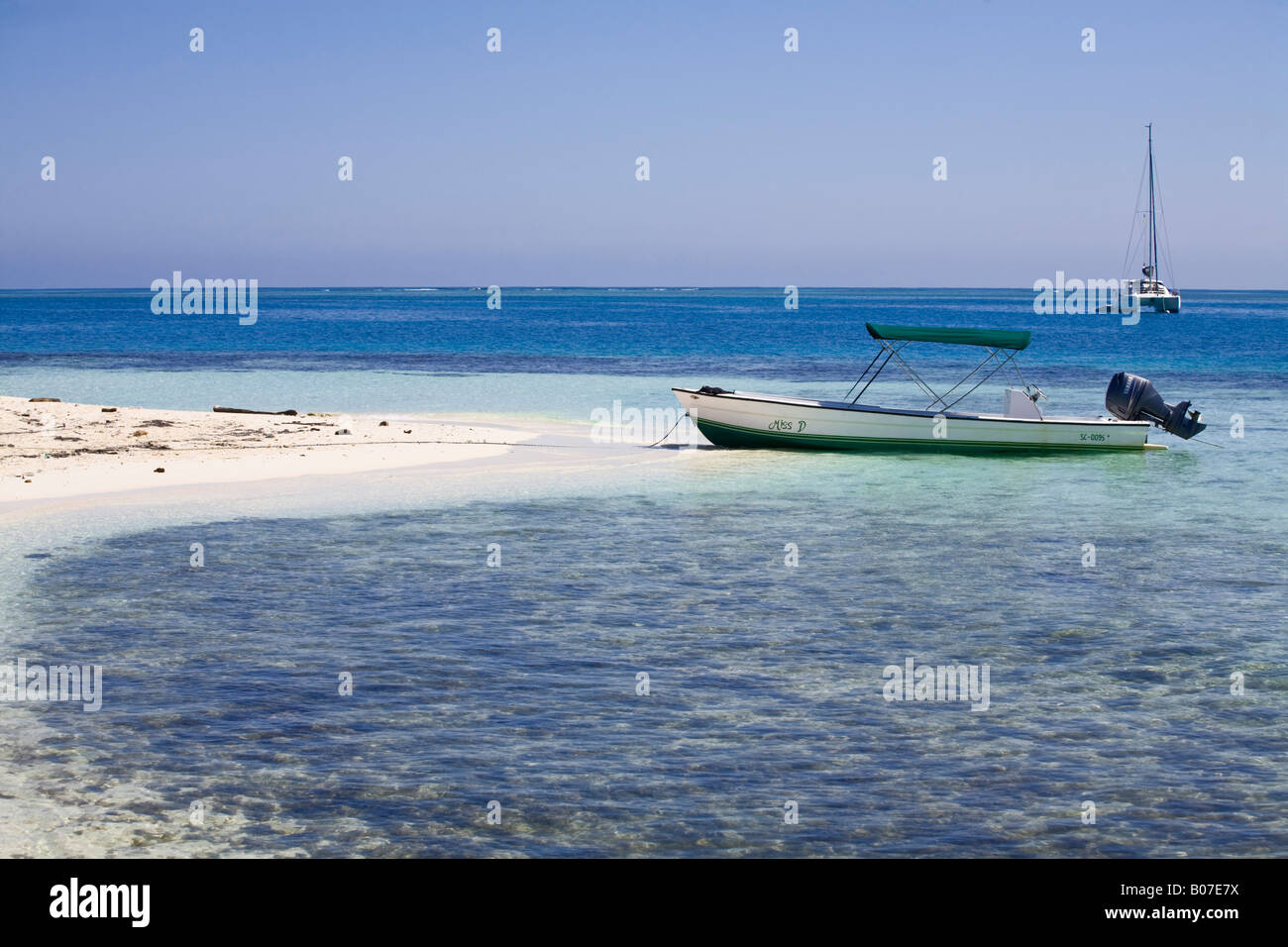 Belize, Seide Caye Beach Stockfoto