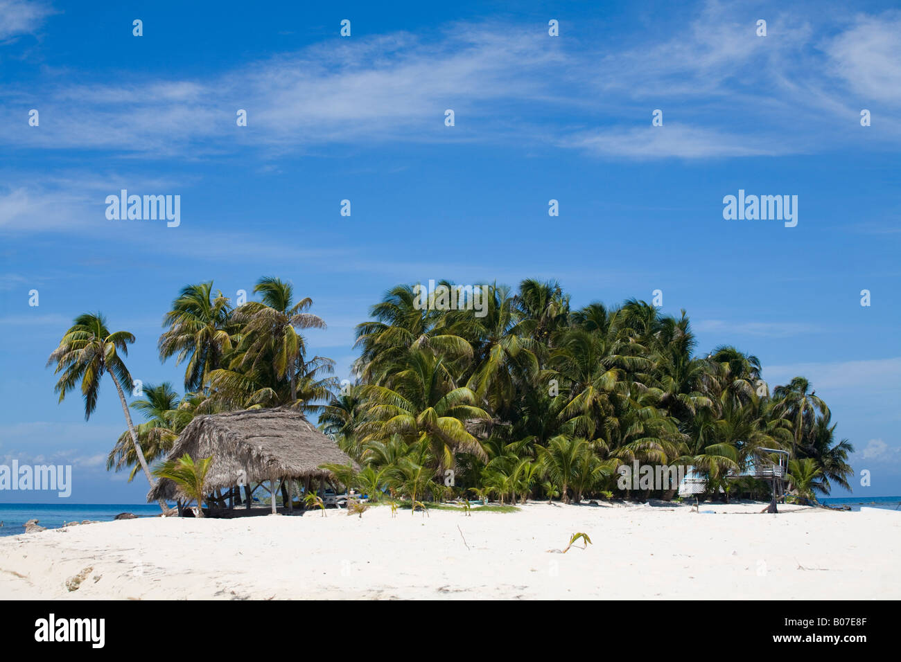 Belize, Ranguana Caye Stockfoto