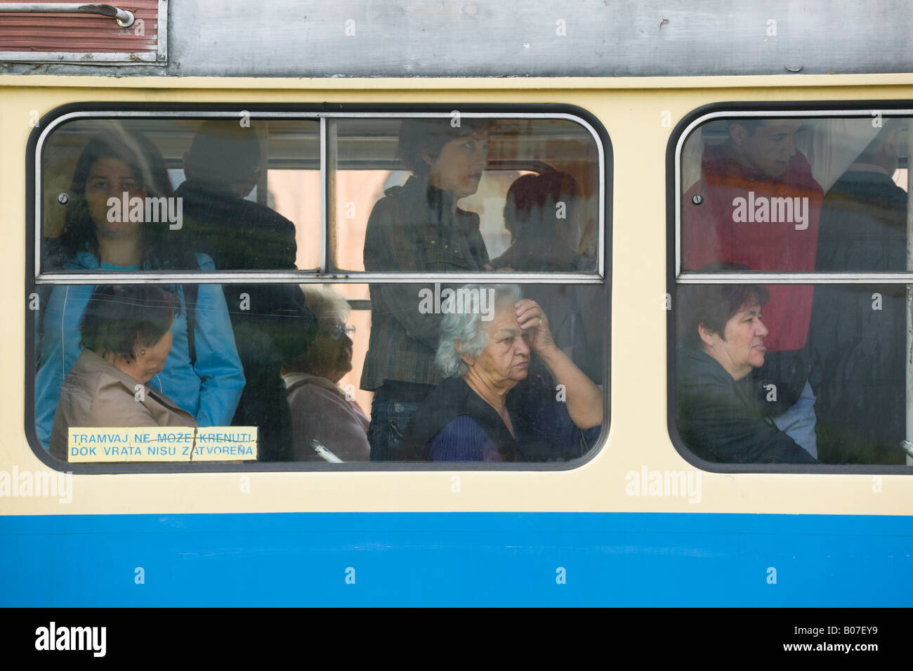 Kroatien, Zagreb, Straßenbahn Stockfoto