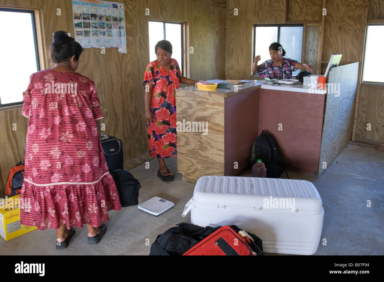 Flughafen, Jaluit-Atoll, Marshallinseln Stockfoto