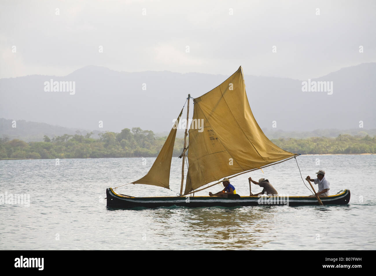 Panama, Comarca de Kuna Yala, San Blas Inseln, Isla Tigre Stockfoto