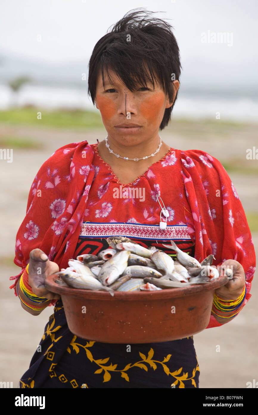 Panama, Comarca de Kuna Yala, San Blas Inseln, Isla Tigre Stockfoto