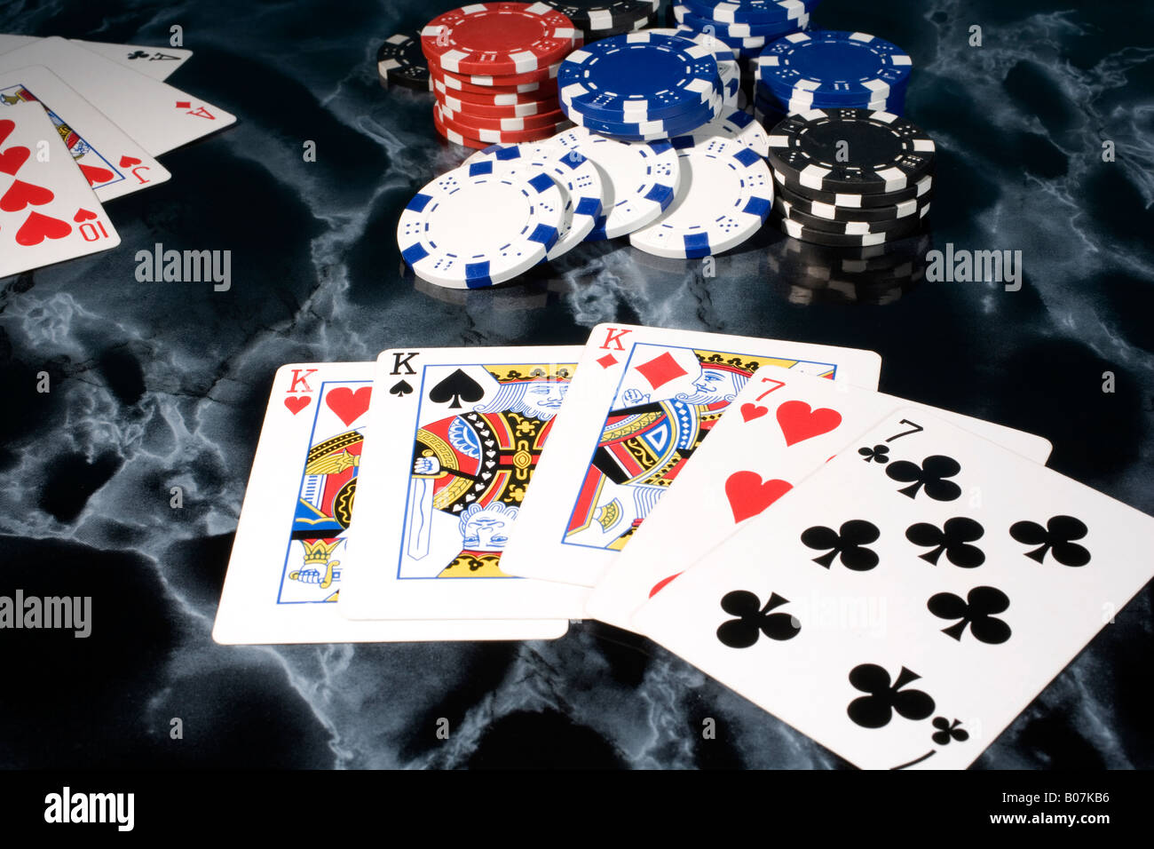 Poker Kartenspiel Kartenspiel Stockfoto
