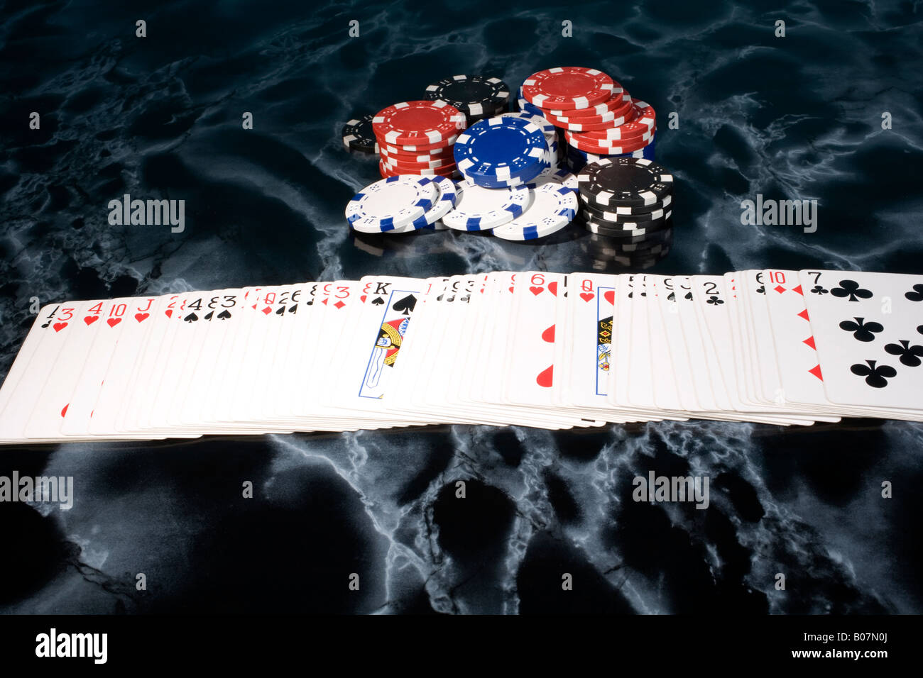 Poker Kartenspiel Kartenspiel Stockfoto
