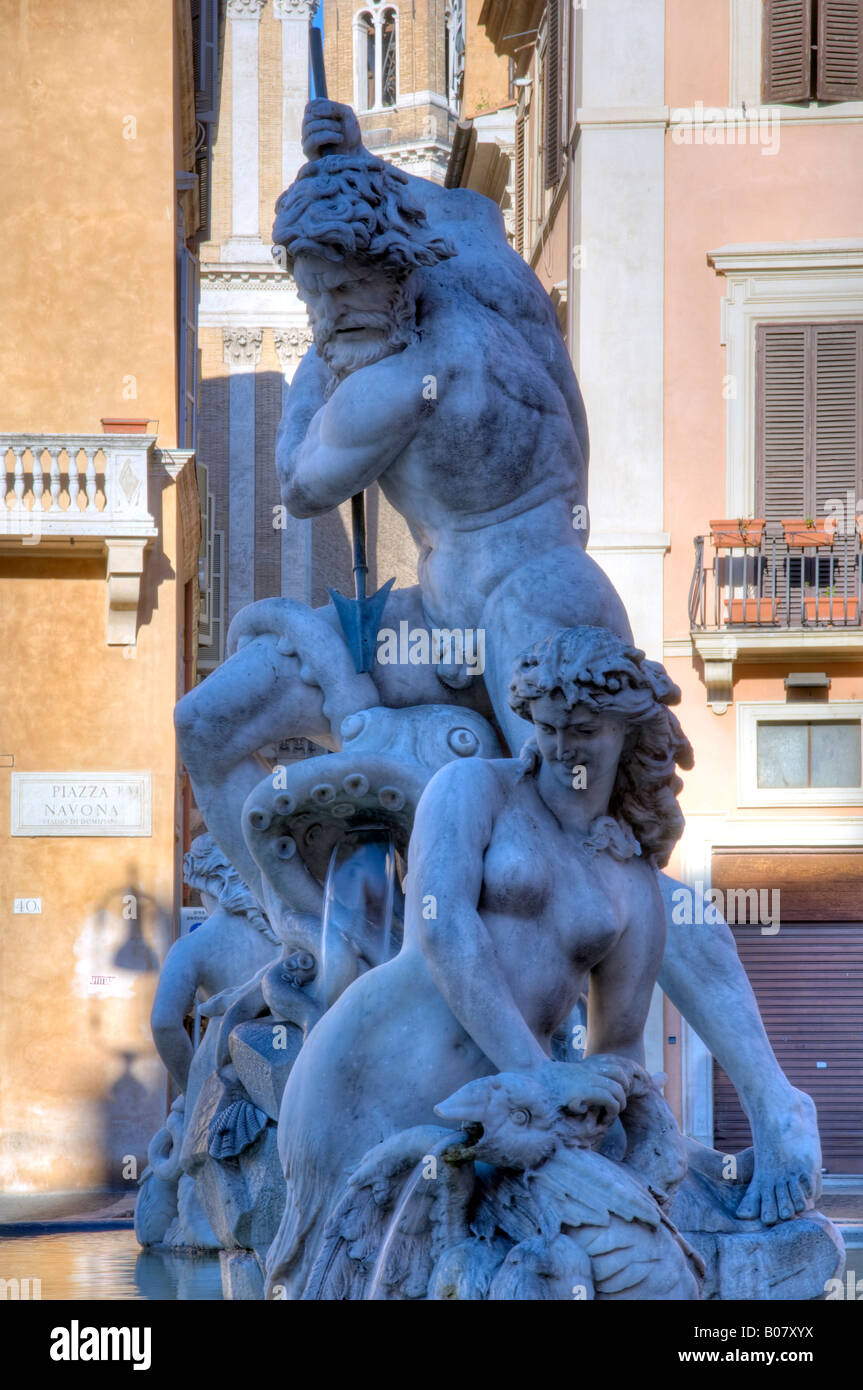 Rom, Piazza Navona Quadrat Stockfoto