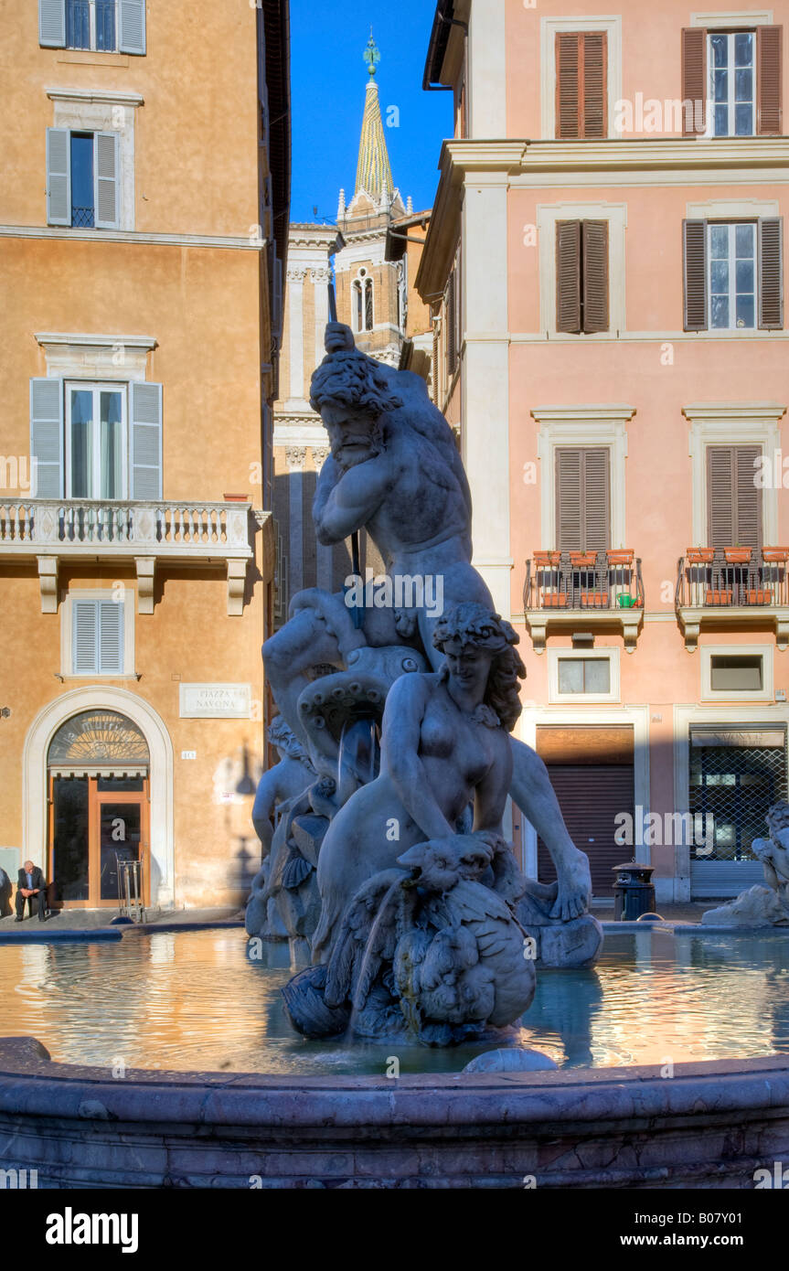 Rom, Piazza Navona Quadrat Stockfoto