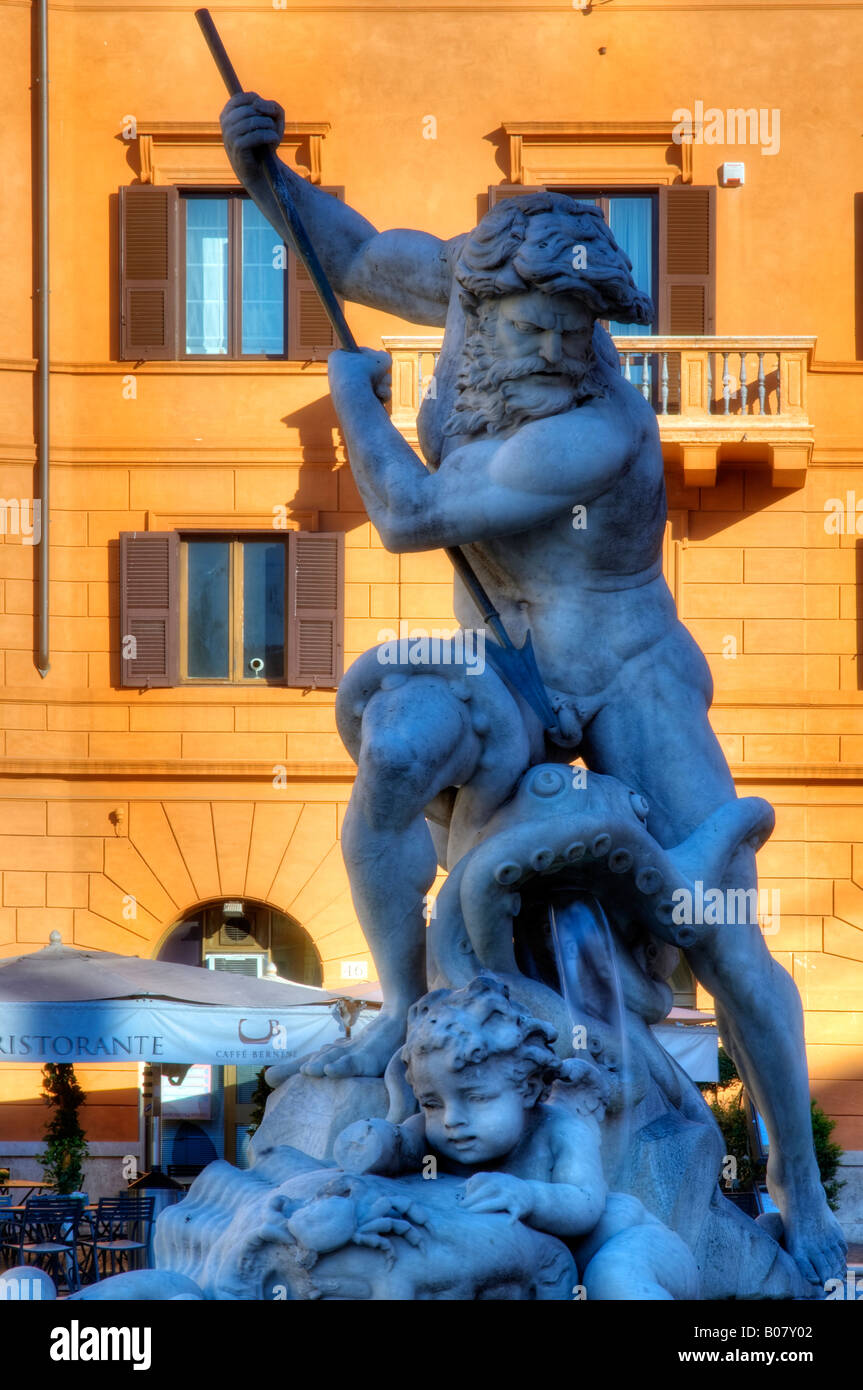 Rom, Piazza Navona Quadrat Stockfoto